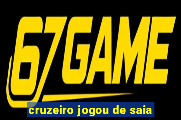 cruzeiro jogou de saia